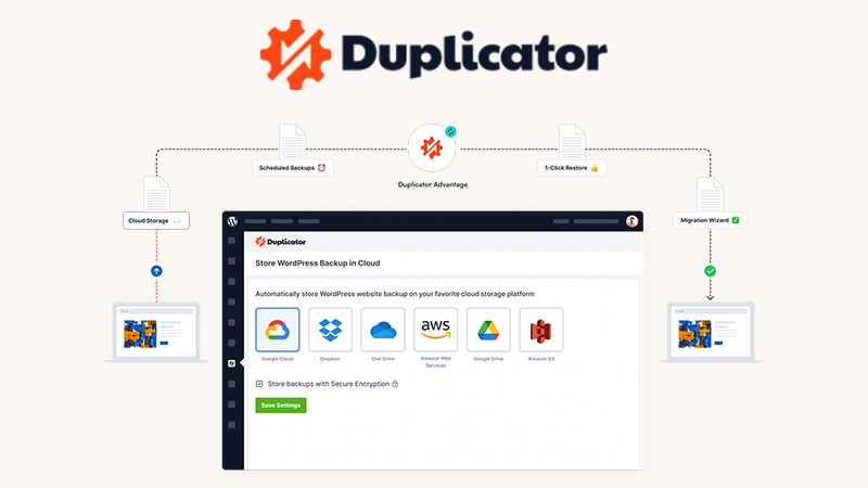 دانلود افزونه Duplicator Pro - دانلود افزونه داپلیکیتور پرو - بهترین افزونه بکاپ گیری وردپرس - افزونه انتفال سایت وردپرس